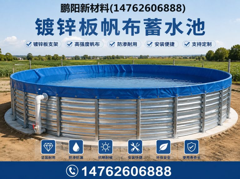 泗洪县镀锌板帆布蓄水池展示图